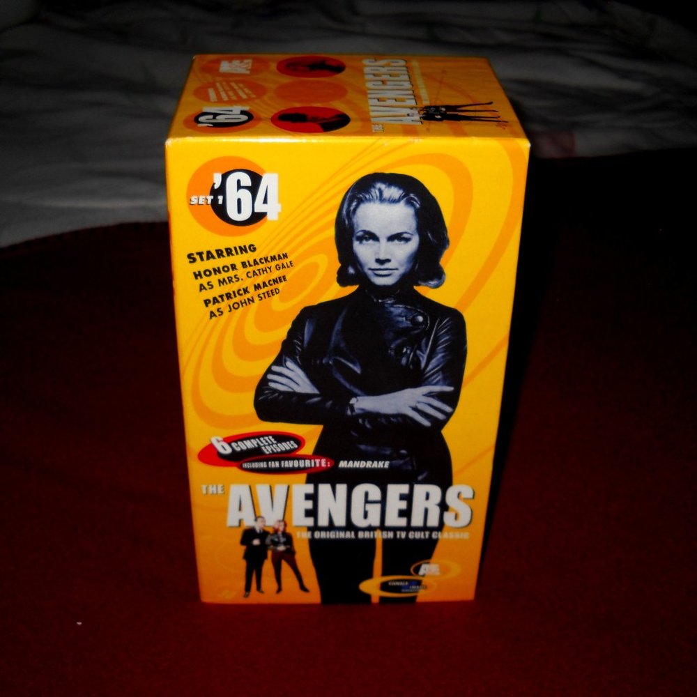 The Avengers '64 British Series, 3 Tape Set VHS Vintage "LIKE NEW"